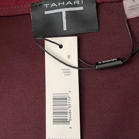 T Tahari Faux Leather Military Style Blazer Size 6 - Picture 8 of 8